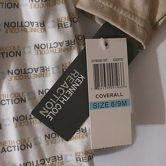 ☆NWT☆KENNETH COLE REACTION Infants 6/9mo Unisex Coverall Sleeper Layette☆ - Picture 11 of 11